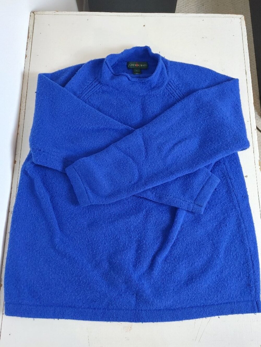 XXL royal blue J. Crew Always merino wool rollneck sweater